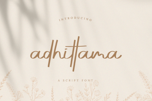 Adhittama: Crafting Elegance with Signature & Handwritten Typography
