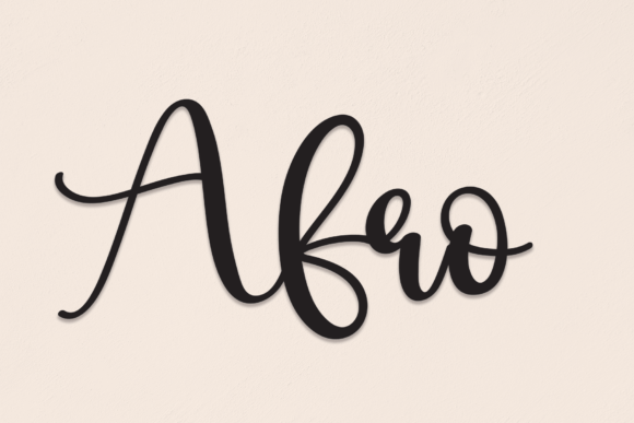 Afro: The Handwritten Font That Brings Playful Charm to Design