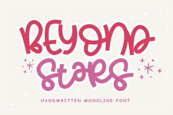 Beyond Stars: Quirky Handwritten Font for Creative Design