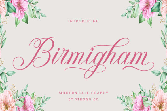 Birmigham: An Elegant Handwritten Font for Modern Design
