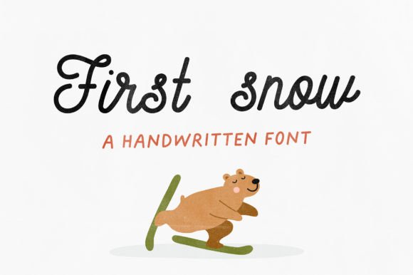 First Snow Font: A Handwritten Charm for Modern Design