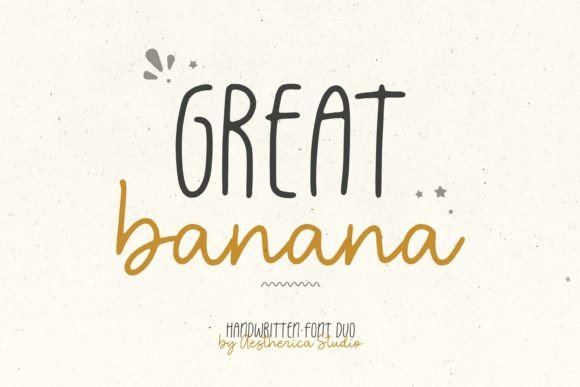 Great Banana: Modern Handwritten Font Duo