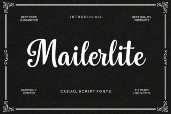 Mailerlite: A Hand-Lettered Font for Authentic Design