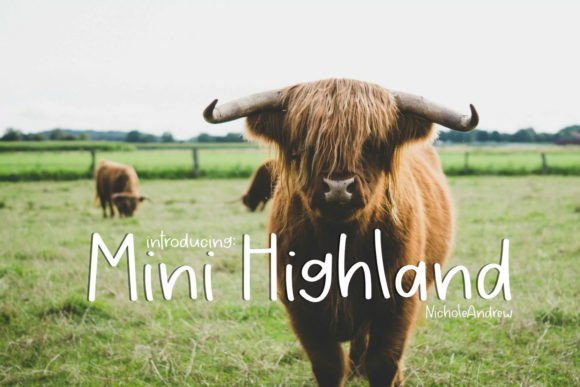 Mini Highland: A Delightful Handwritten Font for Creative Projects