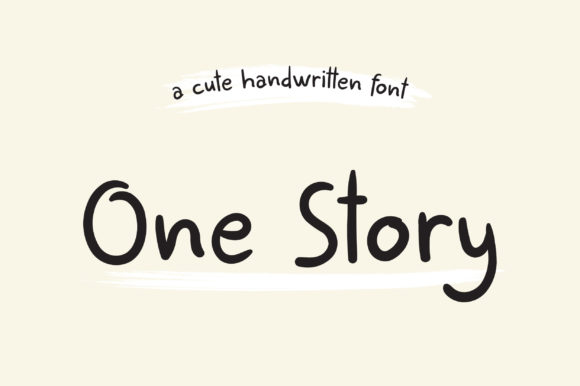 One Story: The Handwritten Font for Authentic Design