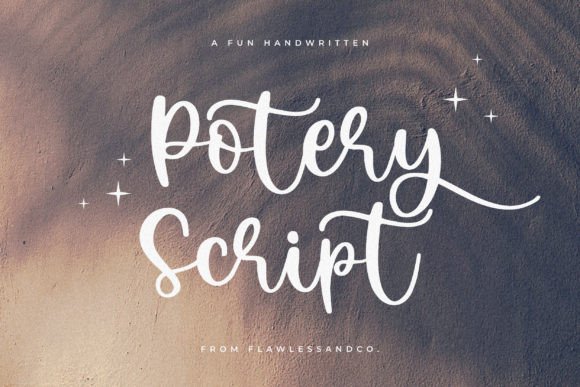 Potery Script: A Handwritten Font for Creative Expression