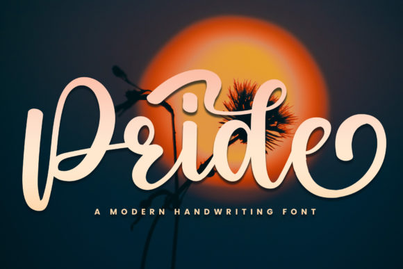 Pride: A Handwritten Font for Elegant Design