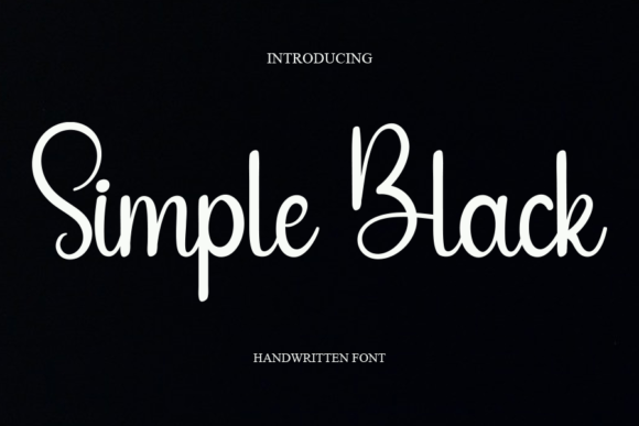 Simple Black: The Handwritten Font for Modern Design