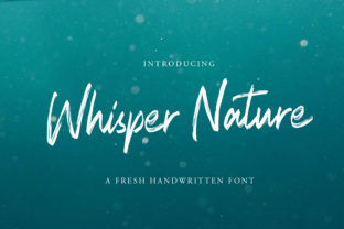 Whisper Nature: Elevate Design with Authentic Handwritten Style