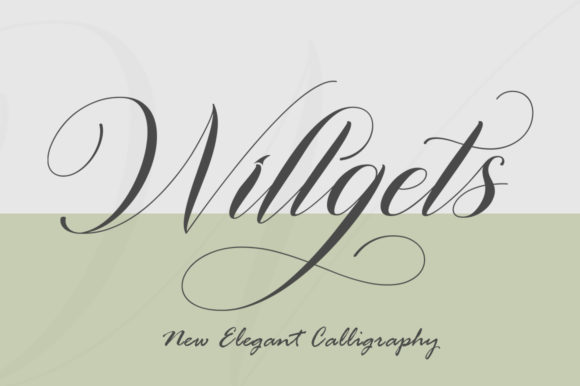 Willgets: A Handwritten Font for Elegant Design Projects